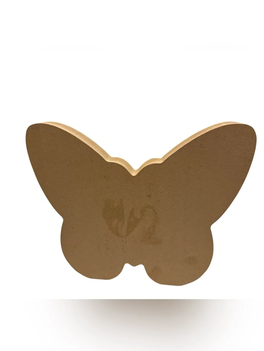 Inspire Butterfly Block Art in Natural Wood, Soft Pink & Cream